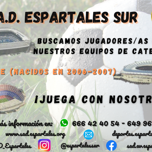 buscamos jugadoresas para nuestro equipo de categoría